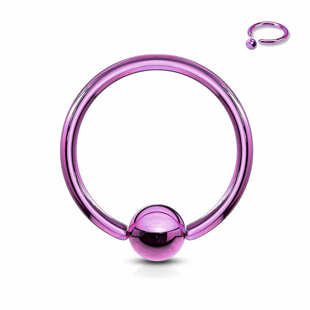 PVD Captive Bead Ring 14g