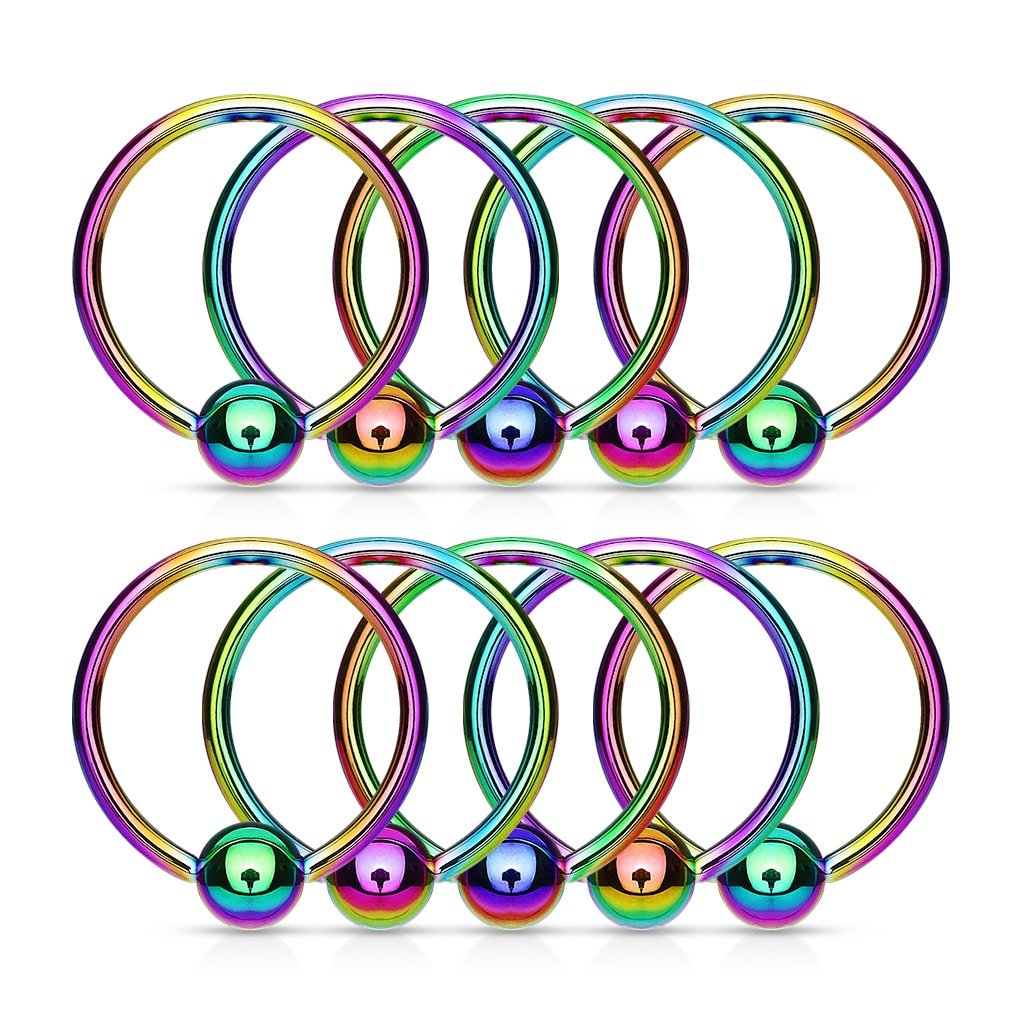PVD Captive Bead Ring 14g