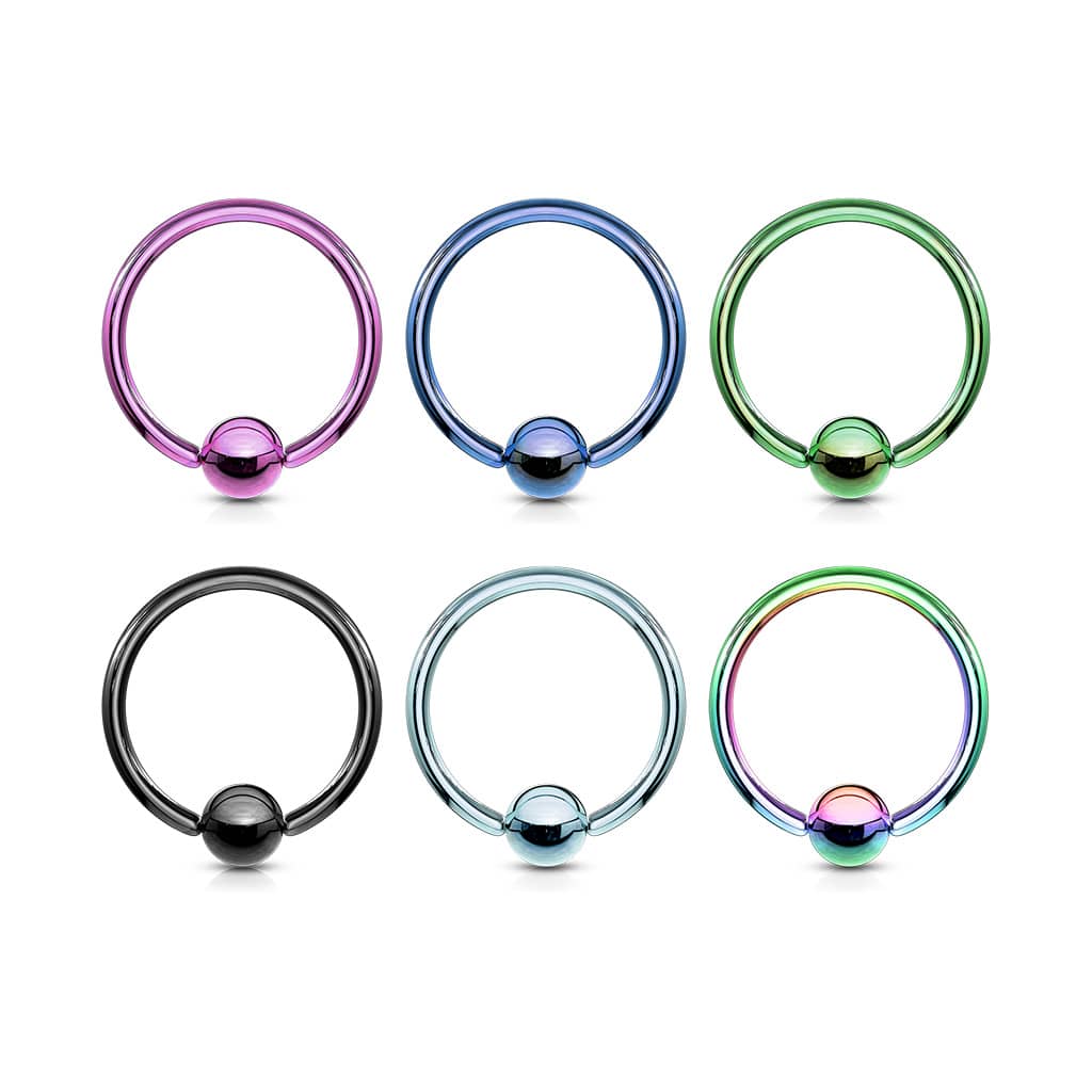 PVD Captive Bead Ring 14g