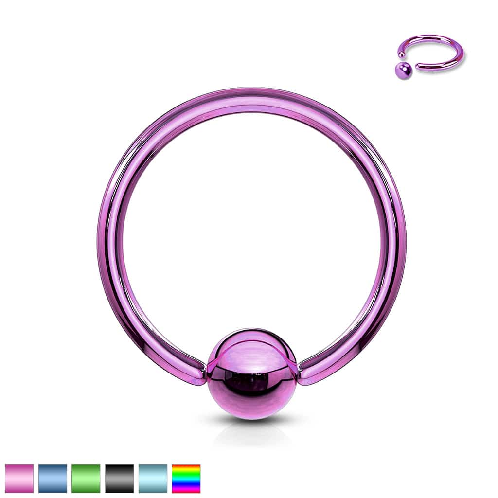 PVD Captive Bead Ring 14g