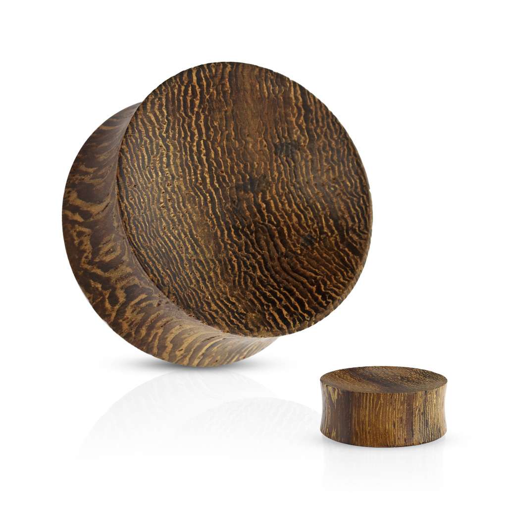 Snakewood - Concave Saddle Plug 8, 6, 4, 2, 0, 00, 1-2, 9-16, 5-8, 3-4, 7-8, 1