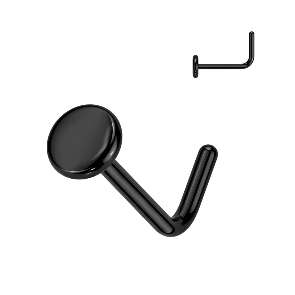 Premium G23 Titanium Disc Nose Pin