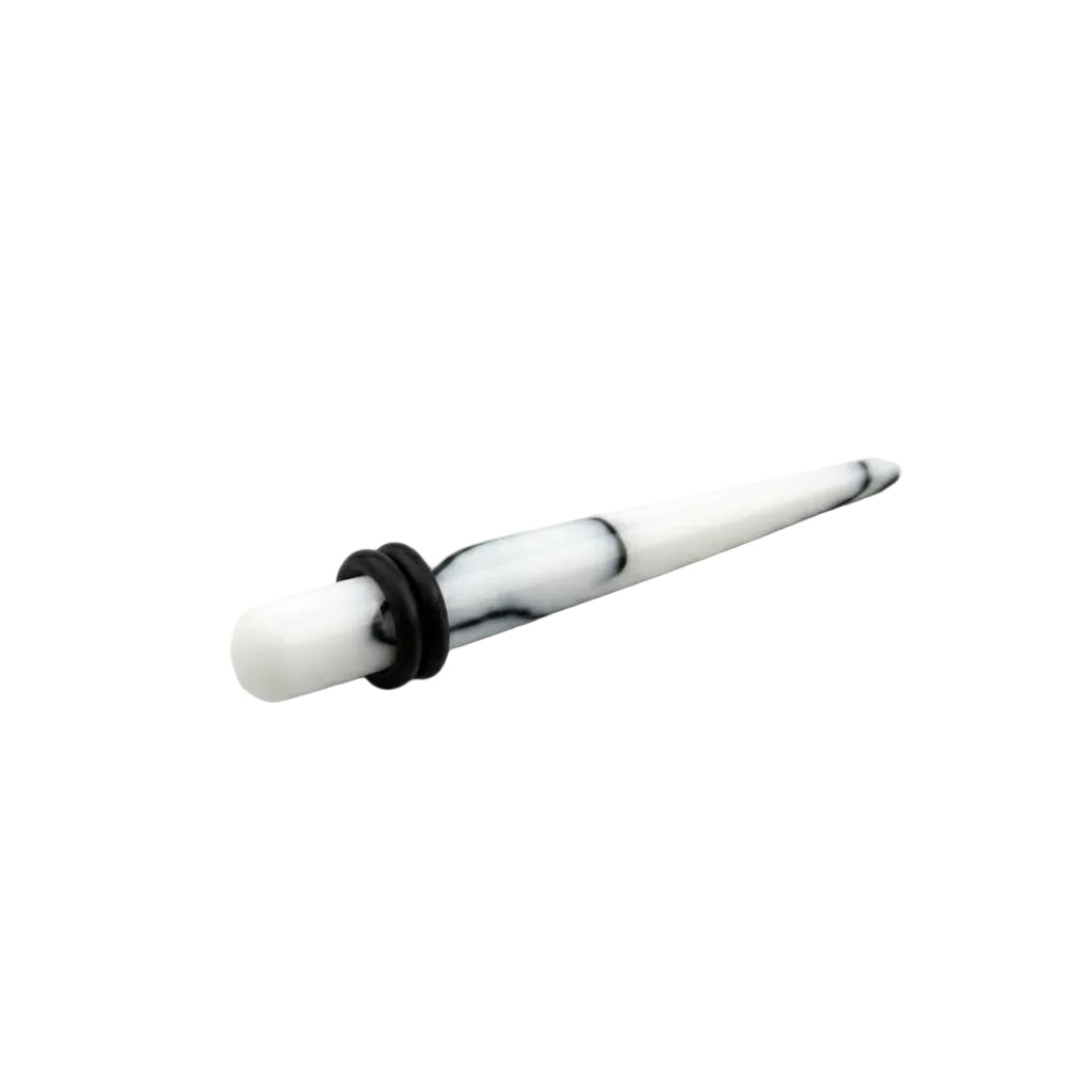 Marble Lucite Straight Tapers 14g-9/16"