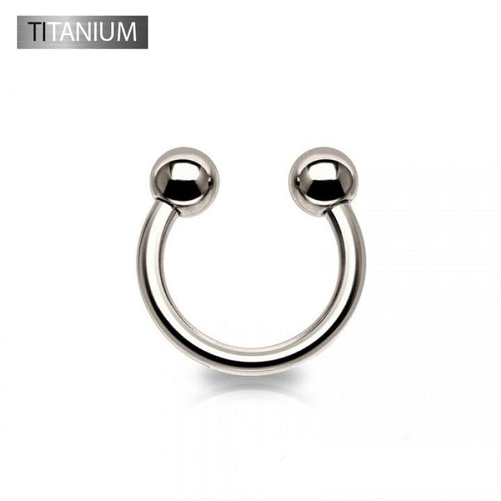 Premium G23 Titanium Circular Barbell Externally Threaded