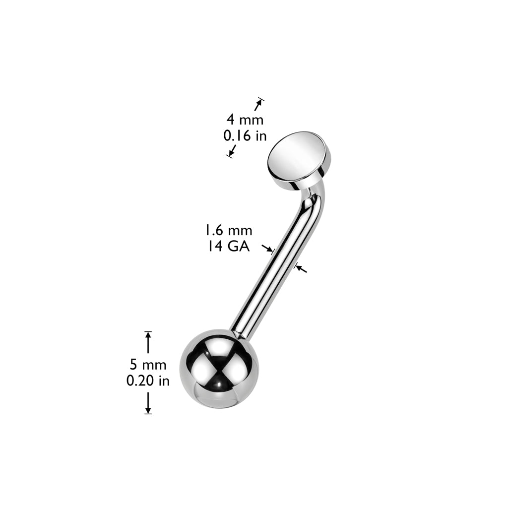 PREMIUM Titanium Simple Christina Bar 14g
