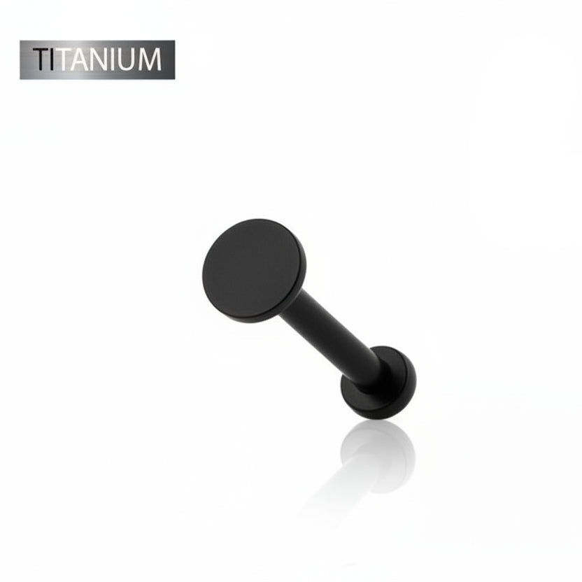 Premium G23 Titanium Flat Disc Simple Threadless Flat Back