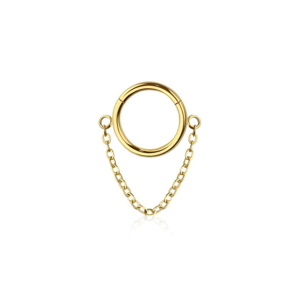 Premium Surgical Steel Chain Hinged Segment Ring 16g