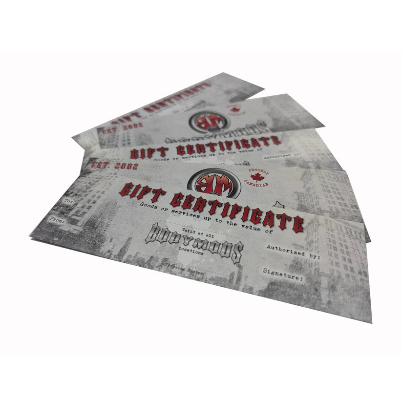 BodyMods Physical Gift Card
