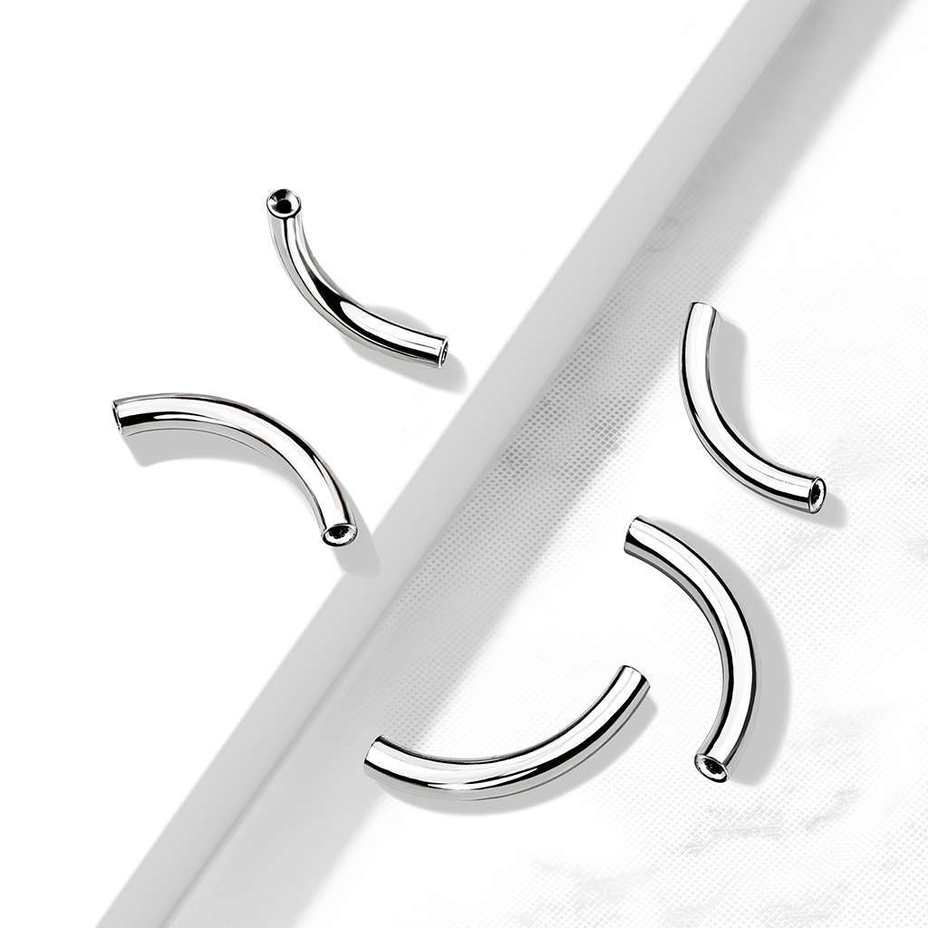 Threadless Curve Post $10 - 16g, 14g - 10mm, 11, 12mm NOTE 14g also comes in 14mm
