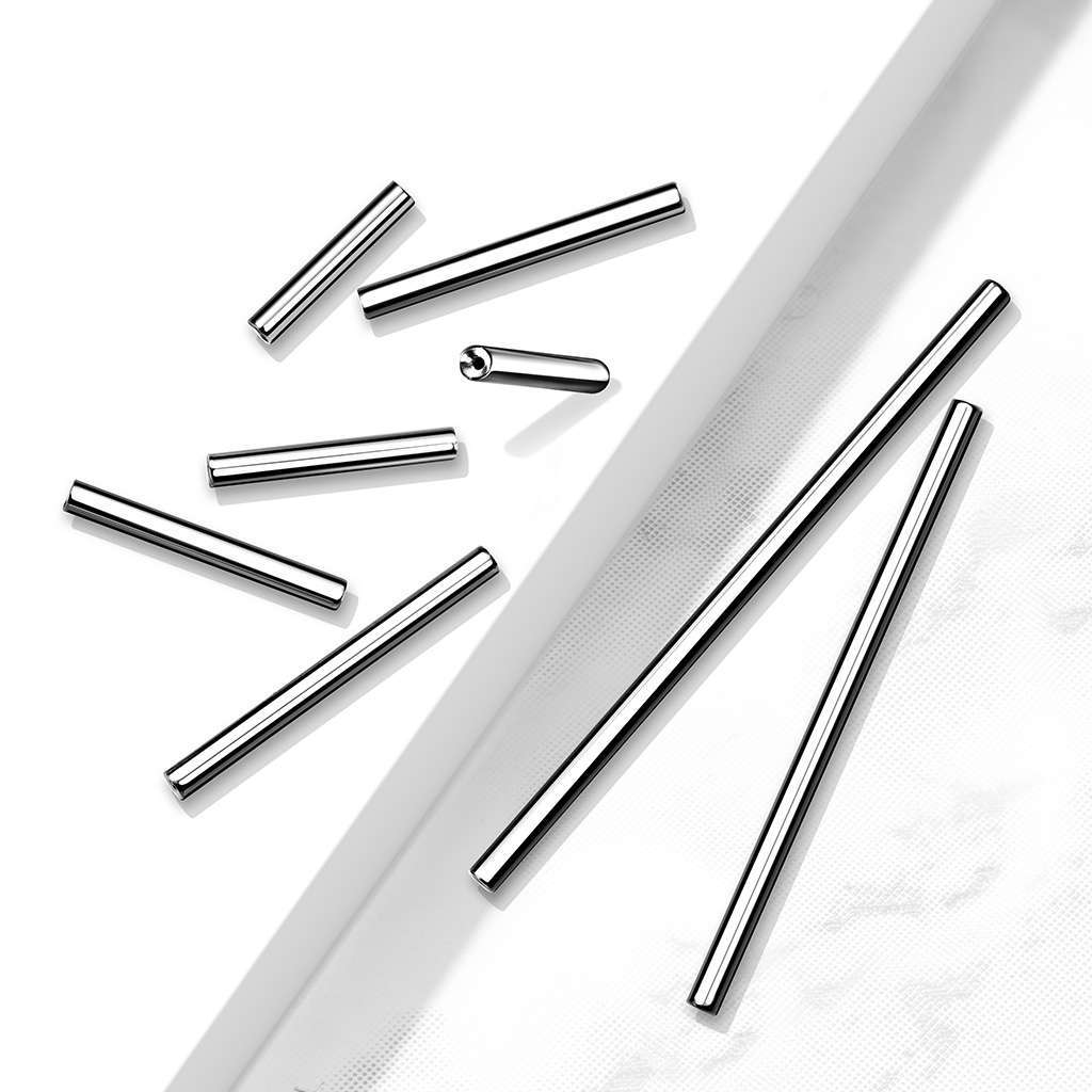Threadless Straight Post $10 - 16g - Plain - 10mm 12mm, 14mm, 16mm - 14g Plain - 10mm, 12, 14, 16, 19, 32, 35, 38mm 38mm
