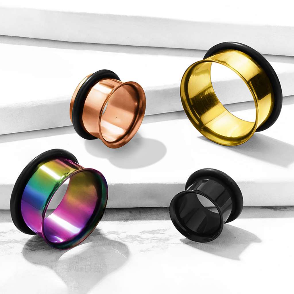 Titanium IP - Single Flare Tunnel 10, 8, 6, 4, 2, 0, 00, 1-2, 9-16, 5-8, 3-4, 7-8, 1