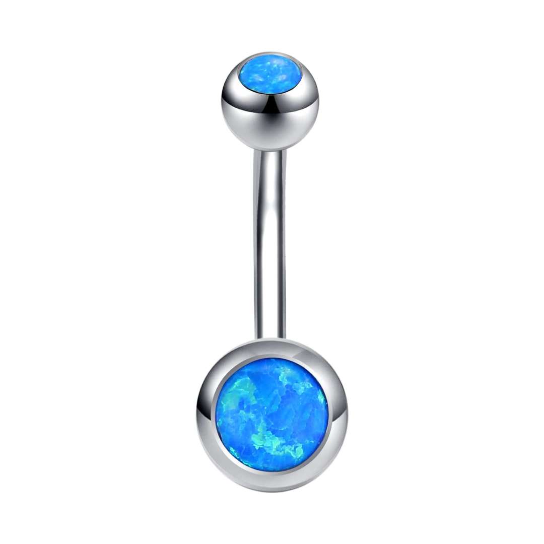 Titanium-Opal-Belly-Barbell-Bold-Blue