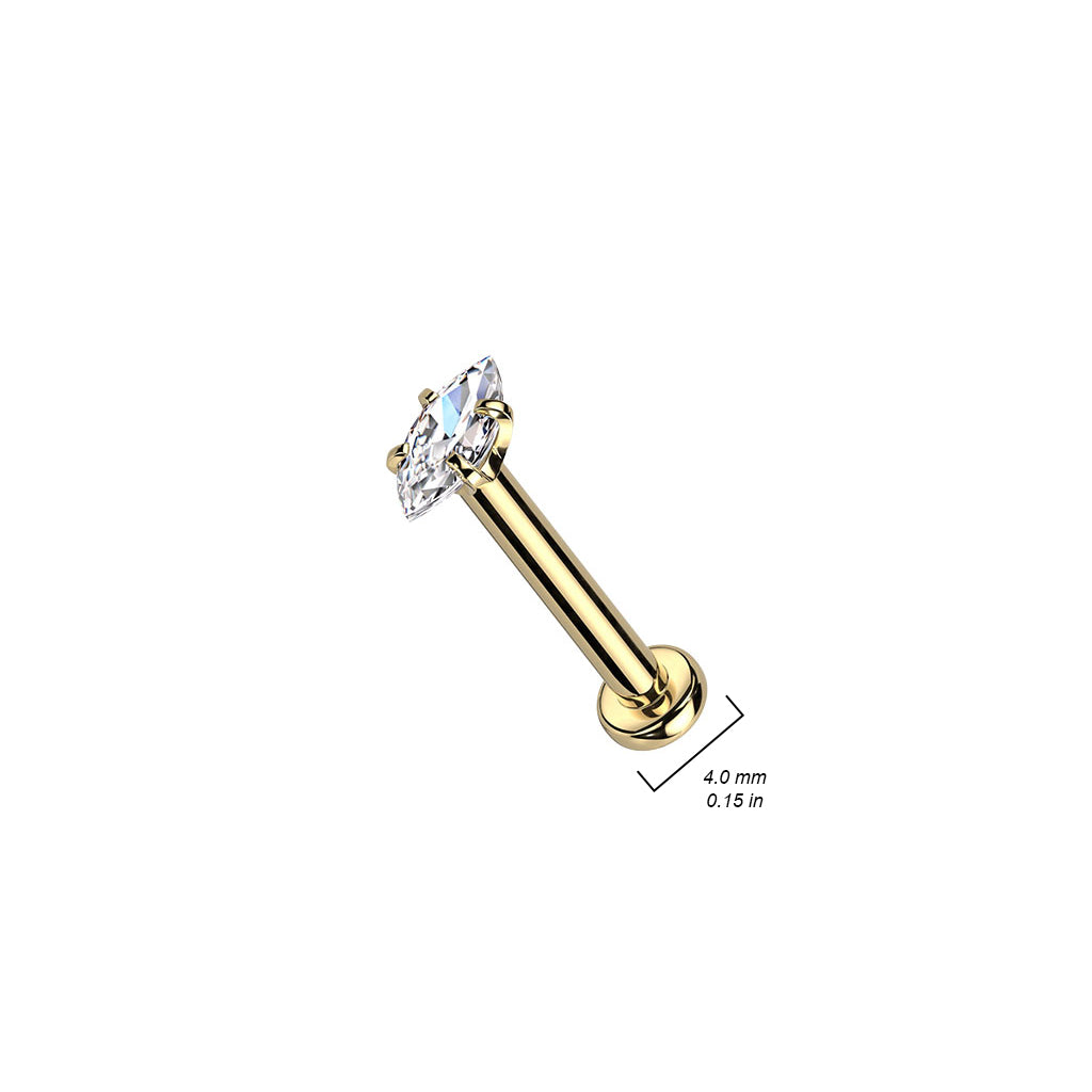 PREMIUM Claw-Set Marquise Flat Back 16g