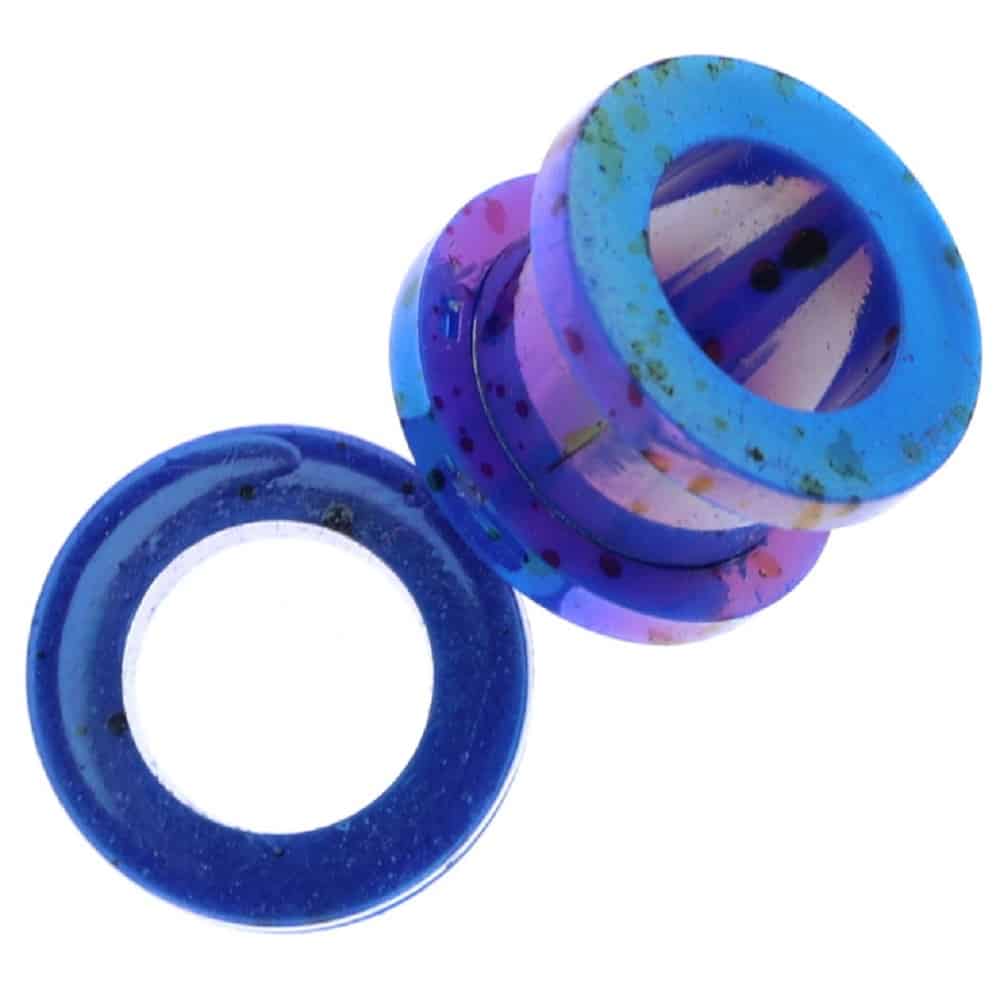 acrylic-screw-on-tunnel-machine-head-paint-colorful-metallic-splatter-candy-blue