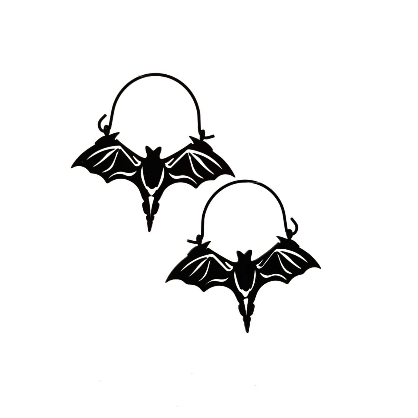 Bat Silhouette Cut-Out Tunnel Hangers