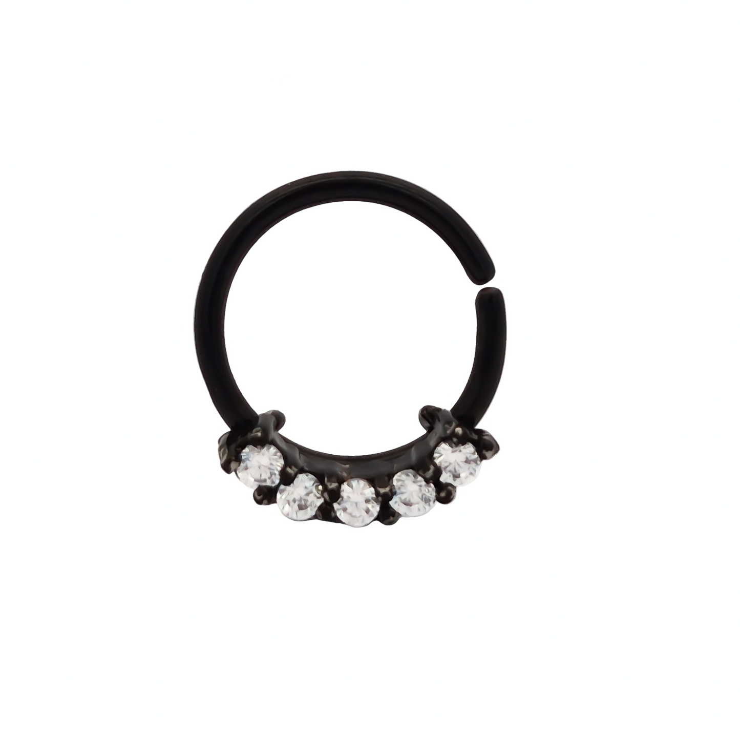 5 Claw-Set Crystal Bendable Ring 16g