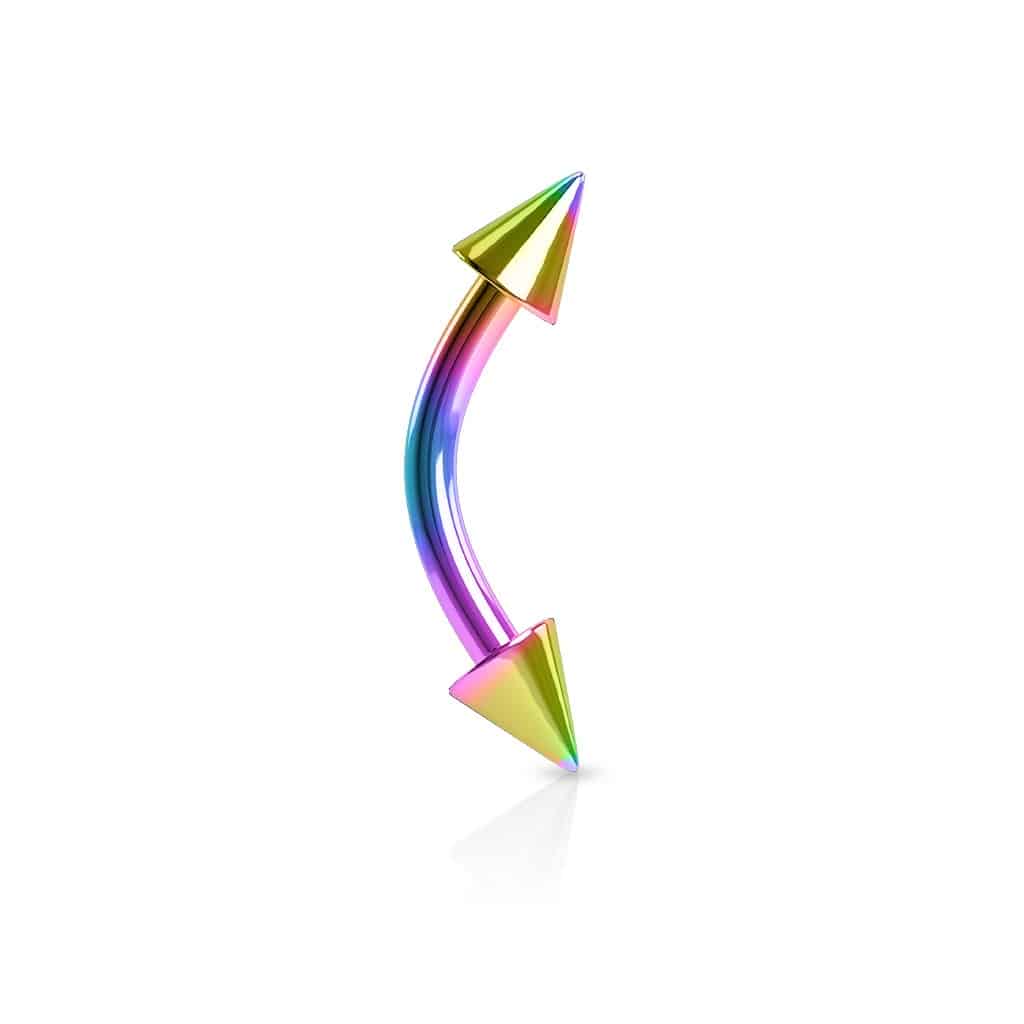 cvbb-curved-barbell-16g-14g-anodized-titanium-spike-lip-helix-daith-tragus-rook-eyebrow-vertical-vch-navel-nipple-spiked-rainbow