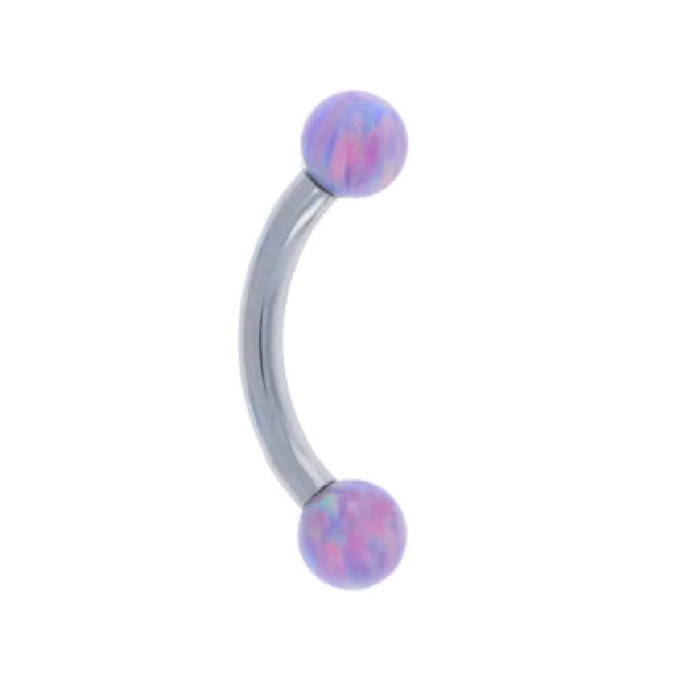 cvbb-curved-barbell-16g-titanium-lip-helix-daith-tragus-rook-eyebrow-vertical-vch-navel-nipple-opal-lavendar-light-purple