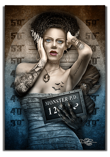 digoil-renowned-mugshot-art-canvas-bride-of-franky-horror-movie-classic