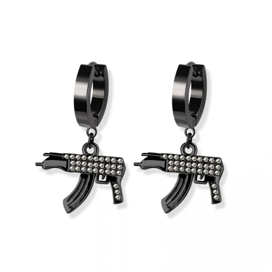 Gun Dangle Cuff Earrings