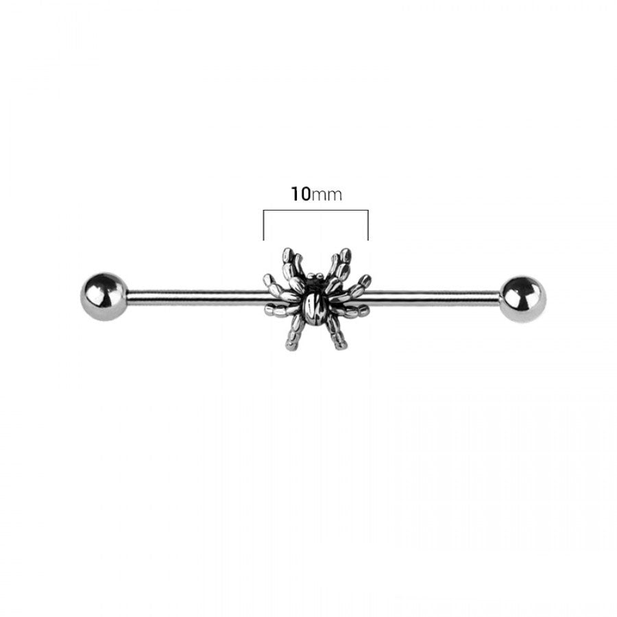 Nocturne Spider Industrial Barbell 14g