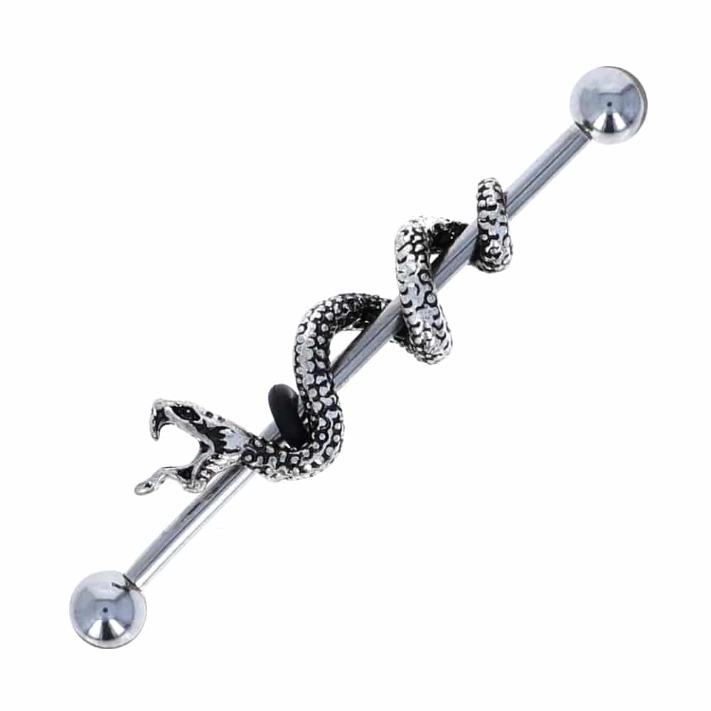 surgical-steel-industrial-barbells-piercing-ear-wrapped-snake-14g