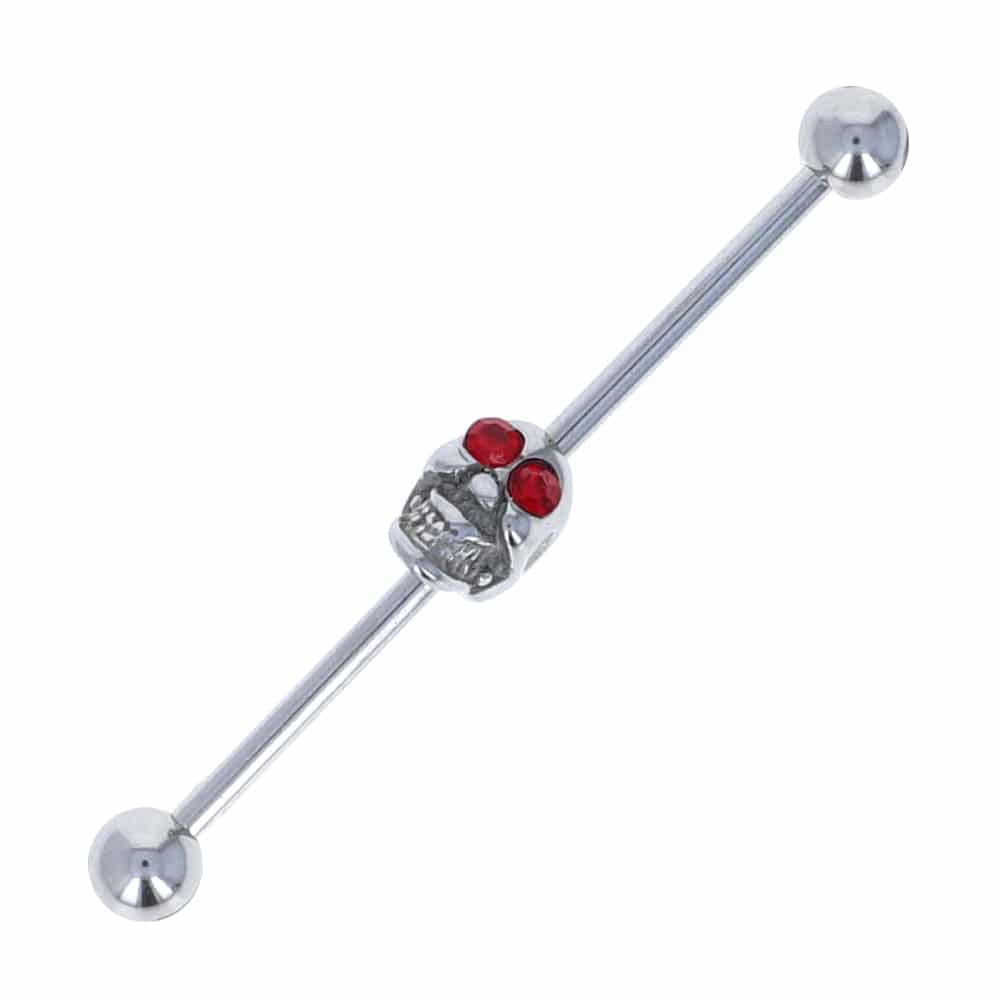 surgical-steel-industrial-barbells-piercing-ear-ruby-eyed-skull-14g