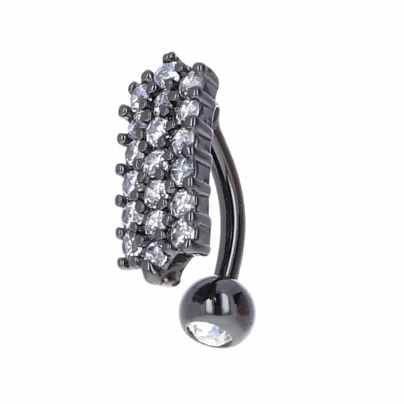 navel-belly-curved-barbell-inverted-top-hanging-surgical-steel-rose-gold-plated-titanium-multi-claw-set-jewels-shield-blackline