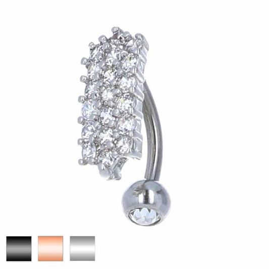 navel-belly-curved-barbell-inverted-top-hanging-surgical-steel-rose-gold-plated-titanium-multi-claw-set-jewels-shield-title