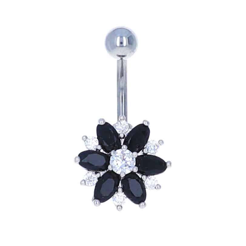 navel-belly-stud-curved-barbell-surgical-steel-fancy-black-jewelled-flower