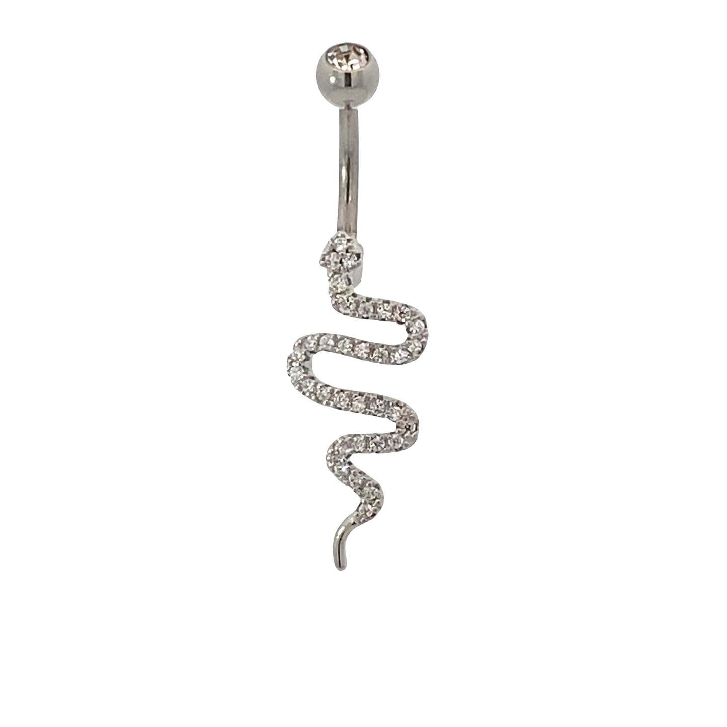Snake Belly Button Ring 14g
