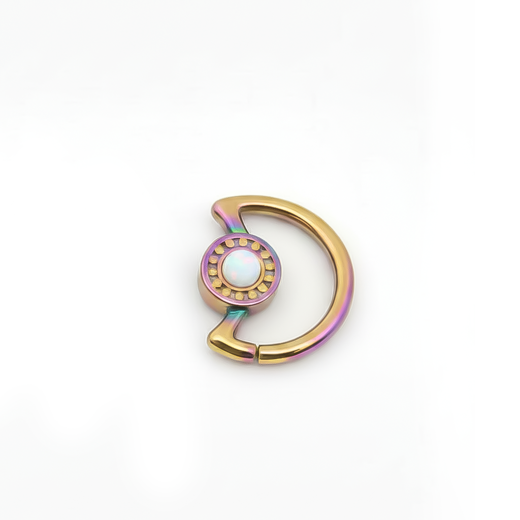 Opal Moon Bendable Ring 16g