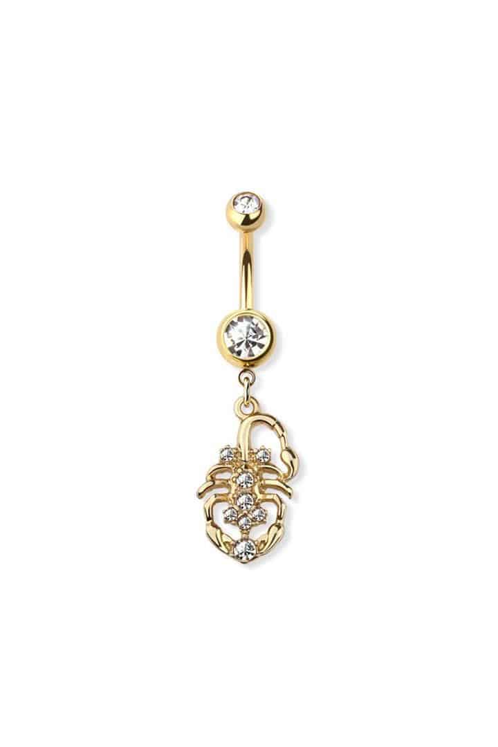 scorpion dangle gold