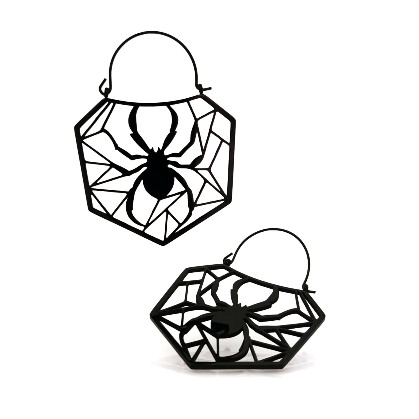 Geometric Spiderweb Tunnel Hangers