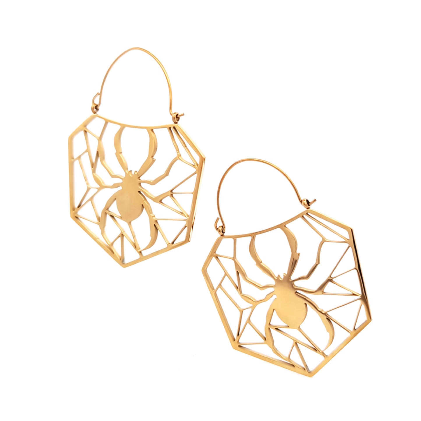 Geometric Spiderweb Tunnel Hangers