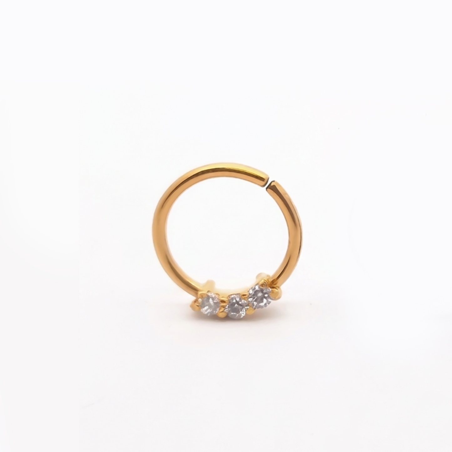 3 Claw-Set Crystal Bendable Ring 16g