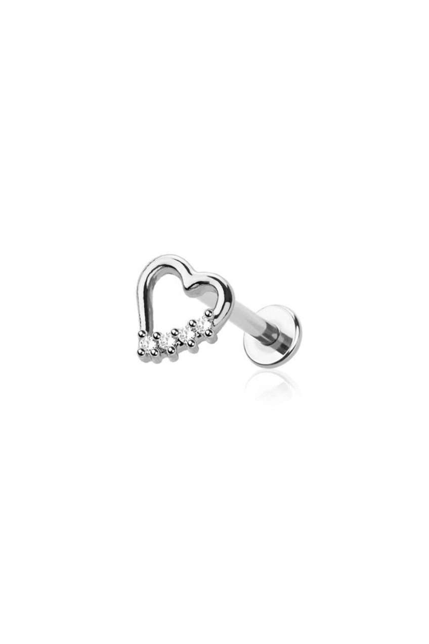 Premium Valentine Heart Labret 16G