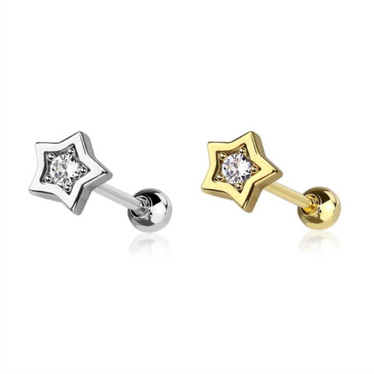 Claw-Set Crystal Star Flat Back 16g