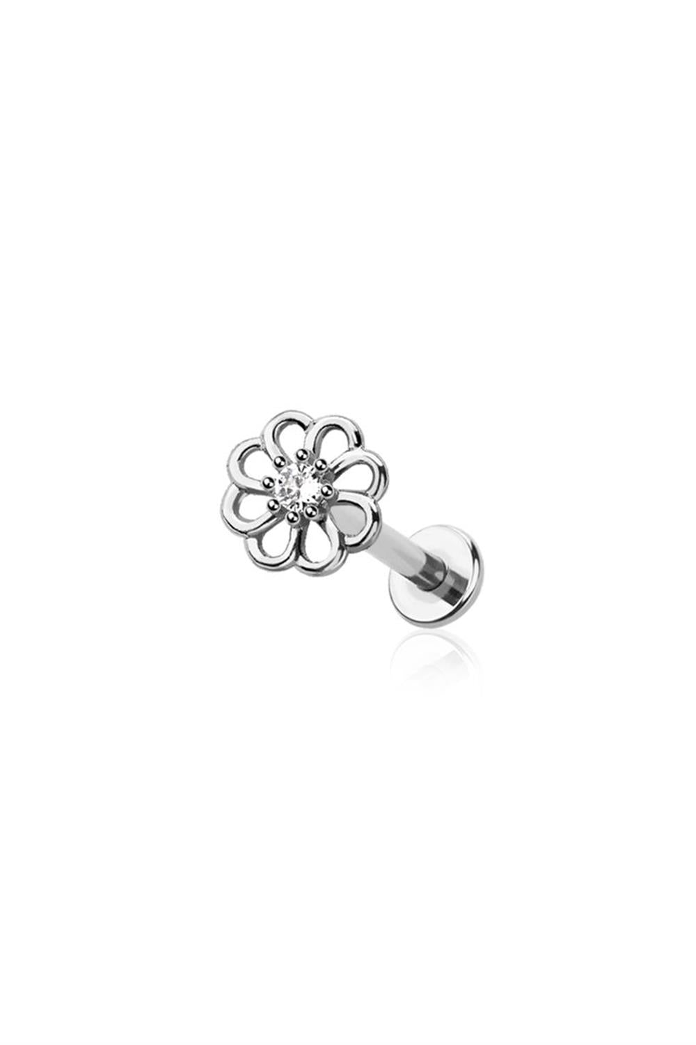 PREMIUM Claw-Set Crystal Cosmos Flower Flat Back 16g