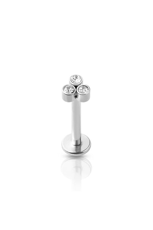 PREMIUM Triple Bezel-Set Crystal Cluster Flat Back 16g