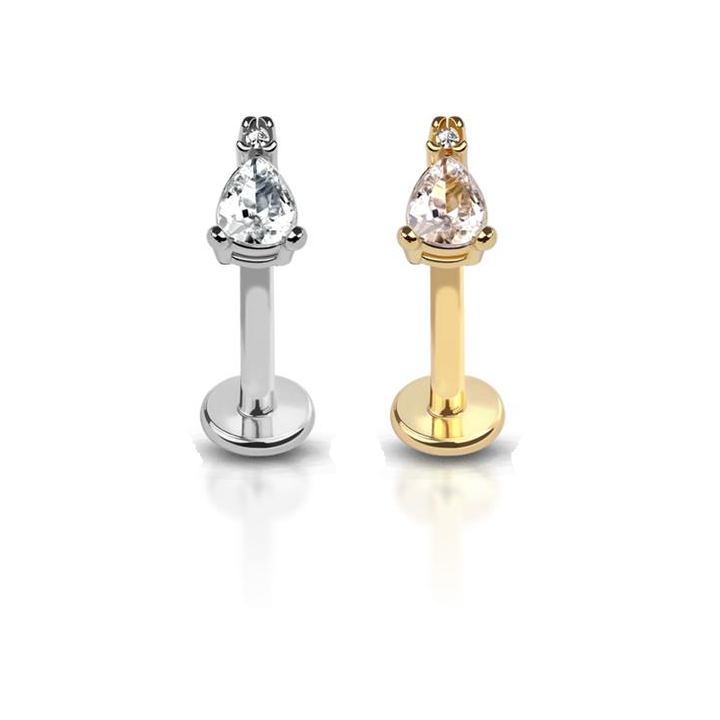 Claw-Set Crystal Tear Drop Flat Back 16g