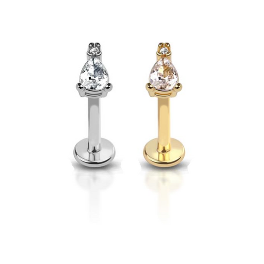 Claw-Set Crystal Tear Drop Flat Back 16g