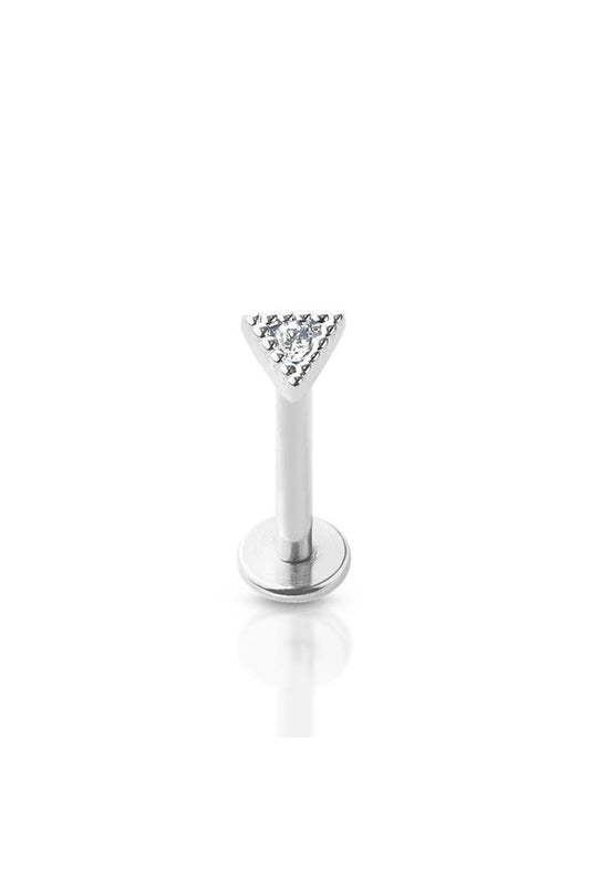 PREMIUM Studded Triangle Crystal Flat Back 16g