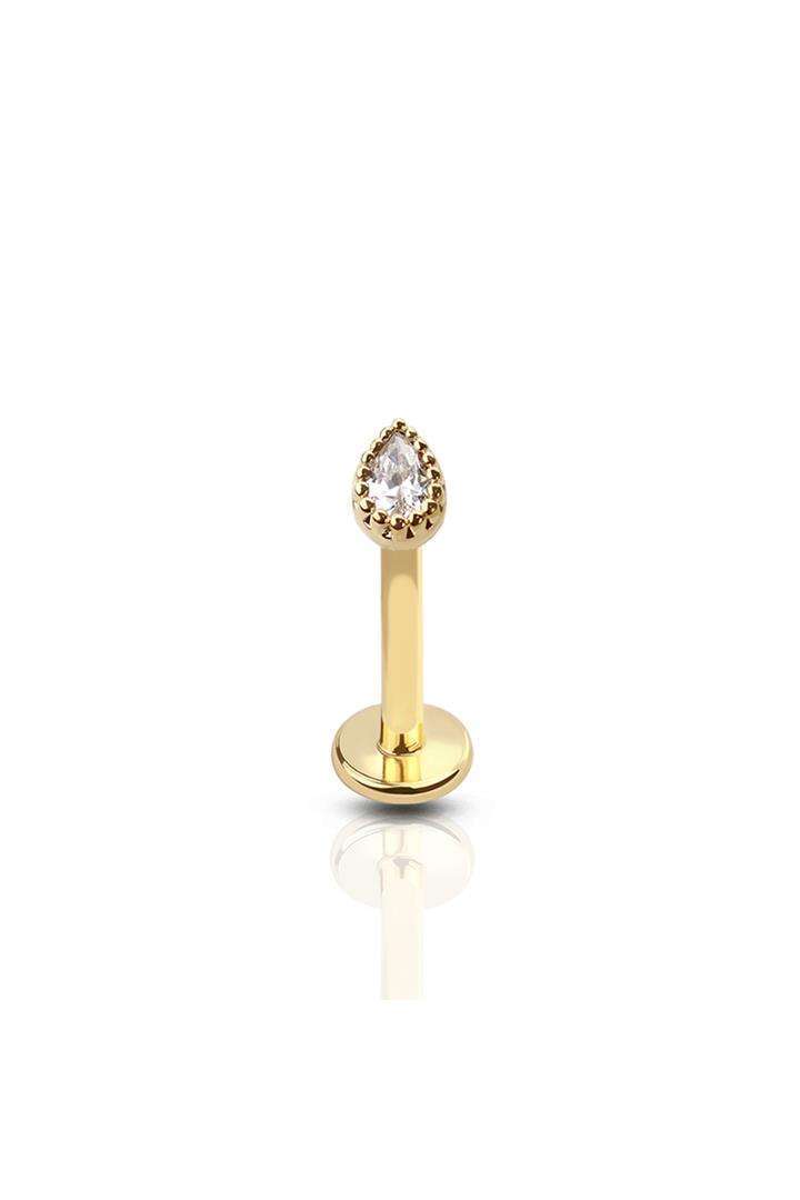 PREMIUM Crystal Tear Labret 16G