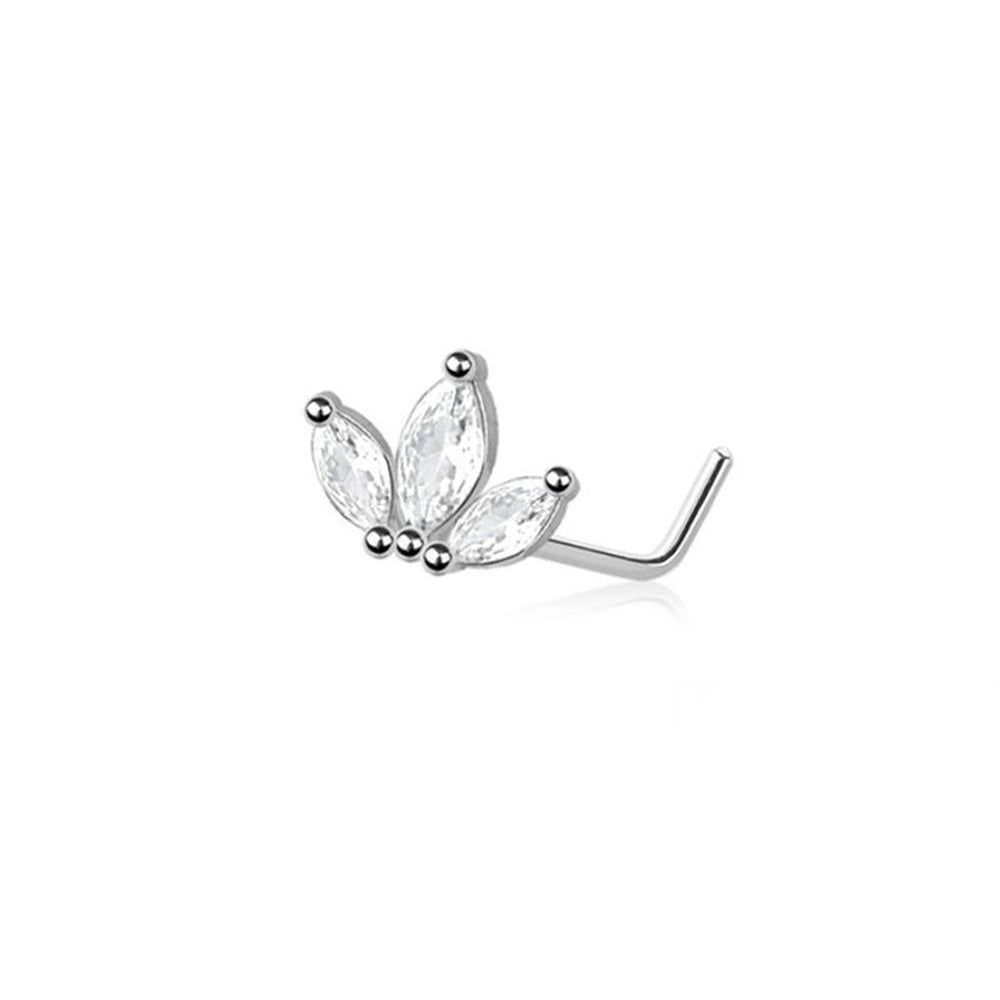 Marquise Blossom Nose Pin 20g