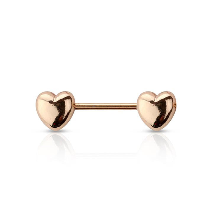 Puffy Heart Nipple Barbell 14g