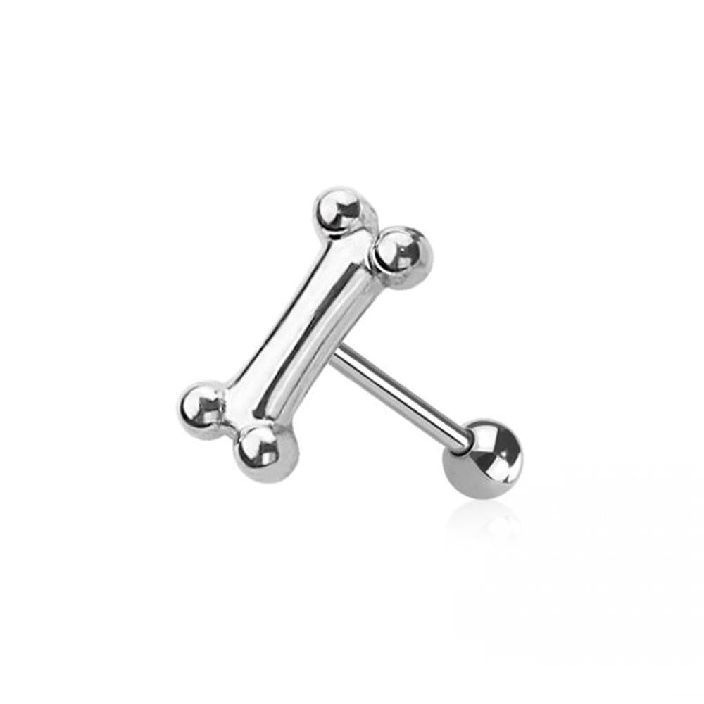 Premium Bone Tongue Barbell 14g