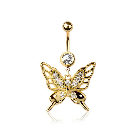Dancing Butterfly Navel Dangle 14g