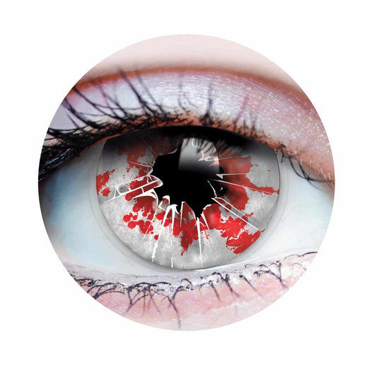 Shatter Red and Black - Primal Contact Lenses