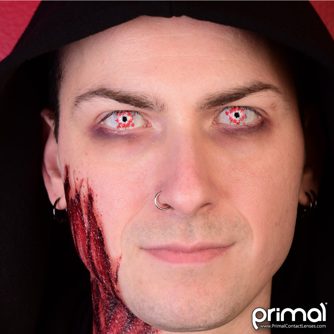 Shatter Red and Black - Primal Contact Lenses